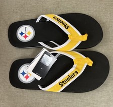 Pittsburg Steelers NFL Big Logo Flip Flops Sandals Slippers