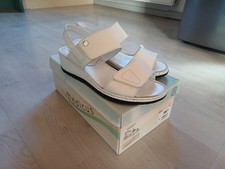 MEDICUS  Magret Schuhe Sandalen Pantolette  Gr. 7  Echtleder  Weiß 