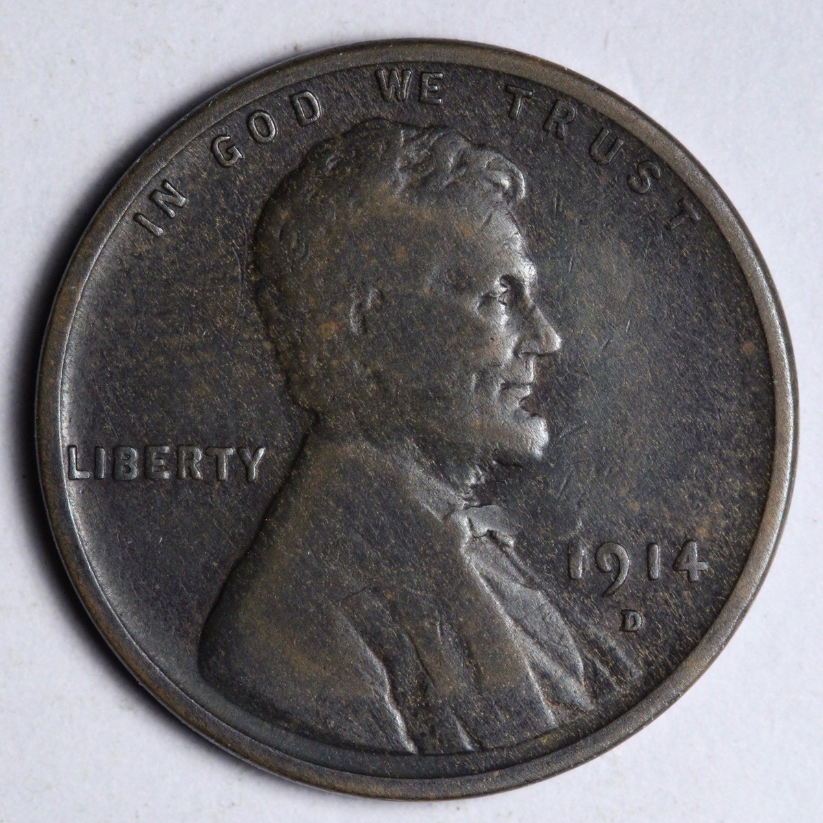 1914-D Lincoln Wheat Cent Penny FINE+/VF E175 XQCMR | eBay