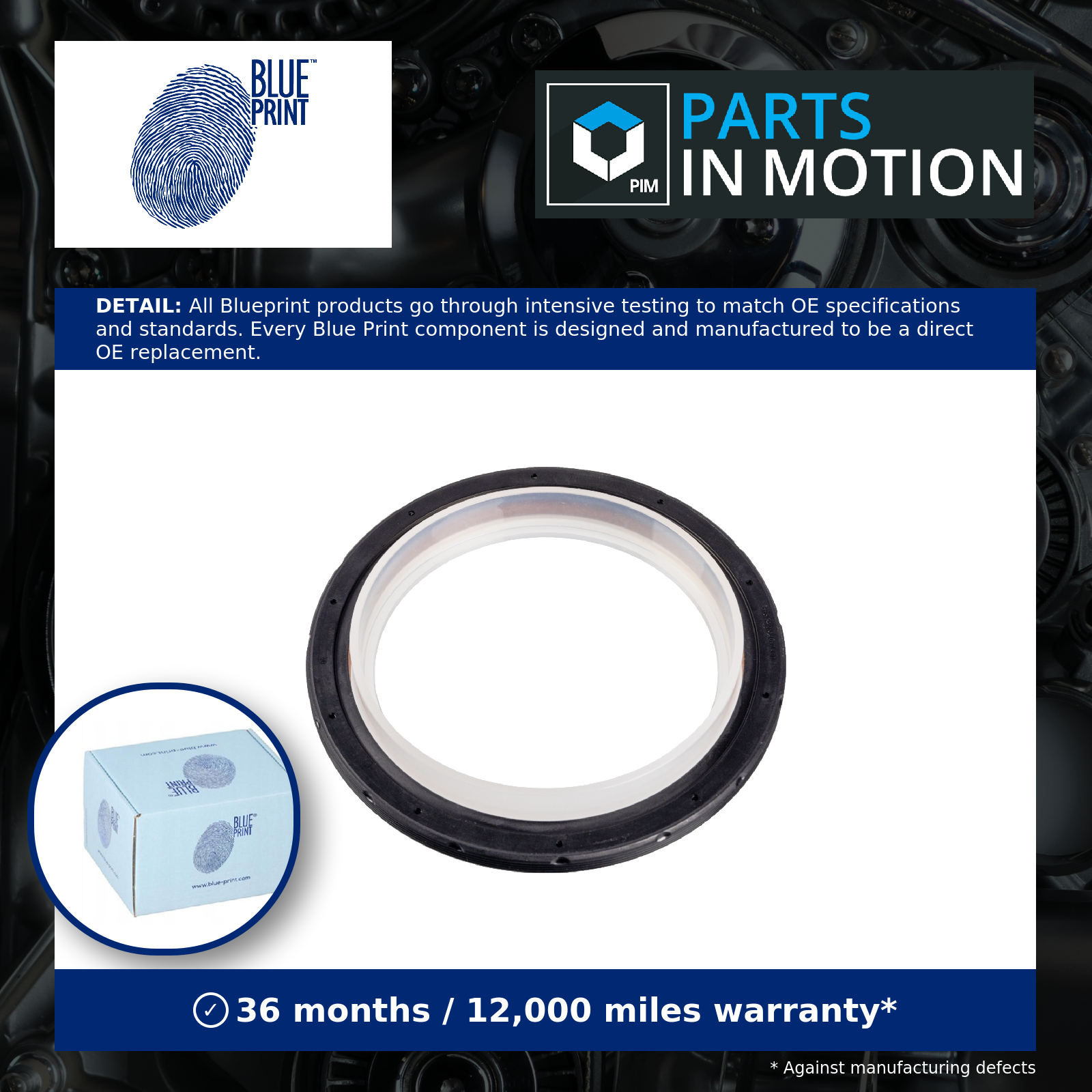 Crankshaft Oil Seal fits VOLVO Inner Blue Print 30725004 30725877 30757228 New - Image 10