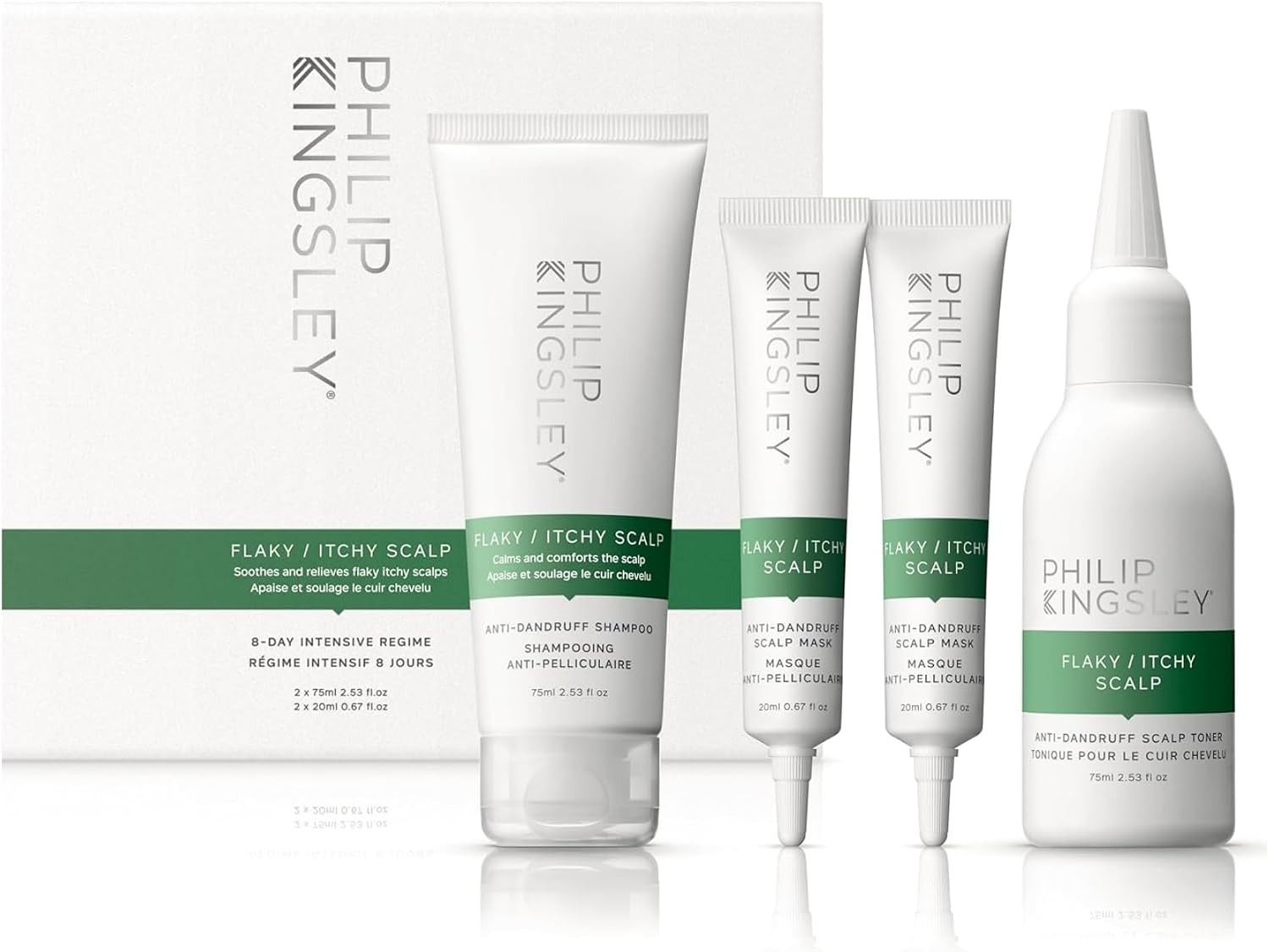Philip Kingsley Flaky/Itchy Scalp 8-Day Kit 75Ml Shampoo + 75Ml Toner + 2 X 20Ml Masks - Image 3