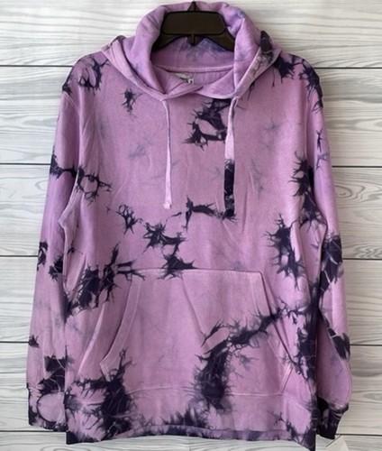 PAPERBACKS GR. S LILA TIE - DYE PULLOVER HOODIE LIVE ONE CHAPTER AT A TIME
