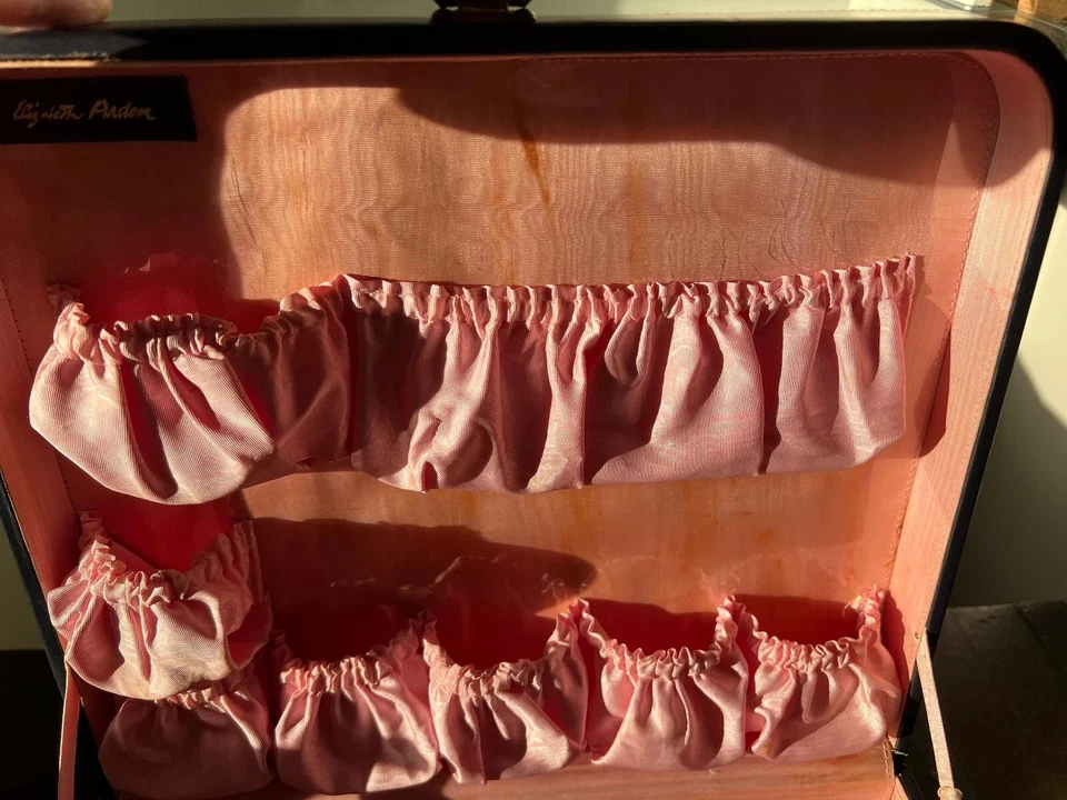 Sac Maquillage Elisabeth Arden Valise Beauté Voyage Professionnel Vintage 1950 - Photo 4/4