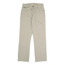 WRANGLER Pantaloni Uomo Relaxed Beige In Cotone Misto Zip W30 L29
