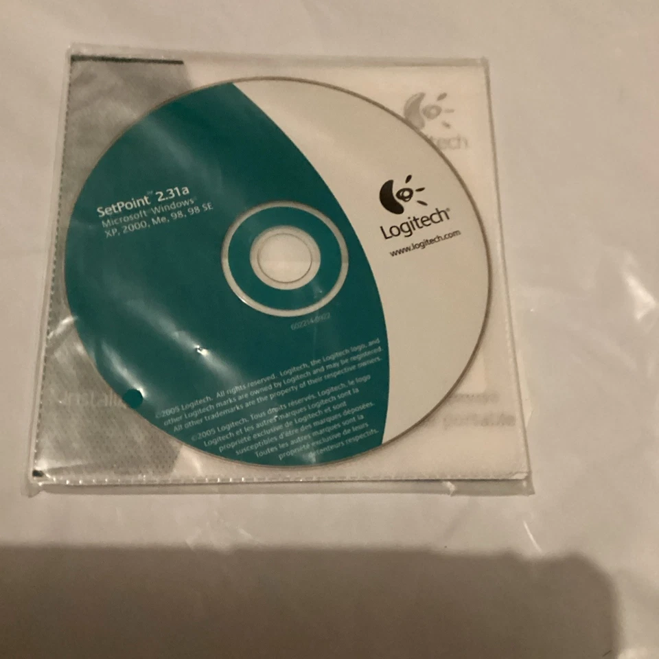 Logitech SetPoint 2.31a CD para Microsoft Windows XP, 2000, Me, 98, 98SE de colección Foto 2 de 3