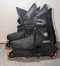 Roces Street 1996 Aggressive Inline Skates Size 7 Hyper Dwarfs Wheels Vintage