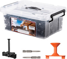 1250 PCS Hidden Deck Fasteners for Composite Decking with Metal Screws