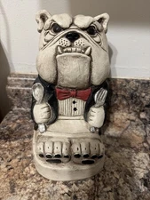 2002 Telle M. Stein Ceramic BUDDY BULLDOG  8" Tall Figure Sculpture