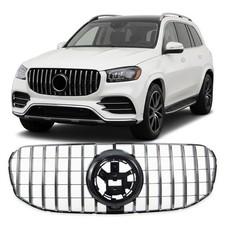 Chrom-Frontgrill im GT-Stil, passend für Mercedes GL-Klasse X166 2012-2015 Chrom-Frontgrill im GT-Stil, passend für Mercedes GL-Klasse X166 2012-2015