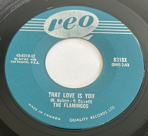 The Flamingos – Lovers Never Say Goodbye Rhythm N Blues 7” Record EX / M - Picture 5 of 6