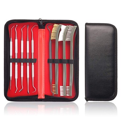 EAmber Gun Cleaning Brushes Picks Kit 3 Pcs + 6 with Case
