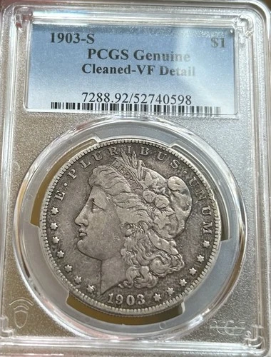1903-S Morgan Silver Dollar PCGS VF Detail $1