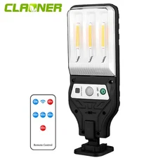 1/2/4Pcs 3 LED Solar Power Lights Motion Sensor Outdoor Garden Street Wall Lamp