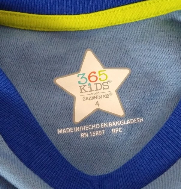 Kids 365 Kids Boys Epic Life Blue Short Sleeve Graphic Shirt Size 4 - Image 3 of 3