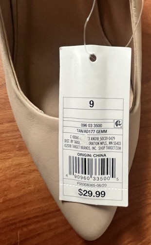 A New Day hellbraune/beige/nude hochhackige Pumps spitz zulaufend Damengröße 9 neu - Bild 11 von 12