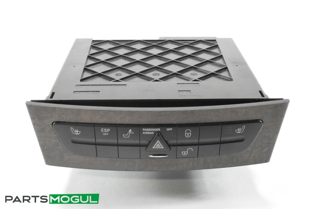 03-09 Mercedes W211 E500 E63 AMG Hazard Switch Control Panel Trim