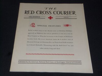 1935 DECEMBER THE RED CROSS COURIER MAGAZINE NICE FRONT COVER & ADS - L 21142