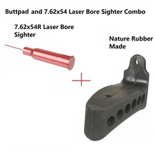 Mosin Nagant Scope Nature Rubber Made Buttpad + 7.62x54R Laser Bore Sight