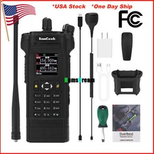 HAMGEEK APX-8000 12W Dual Band Radio VHF UHF Walkie Talkie Mic Program Cable