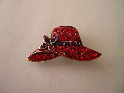 Red Hat Society Crystal Book Mark Clip