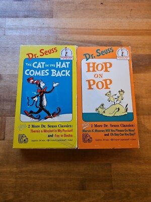 THE CAT IN THE HAT COMES BACK & HOP ON POP Dr. Seuss Beginner Book