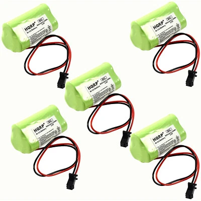 HQRP 5-Pack Emergency Exit Light Battery for Lithonia ELB-B001 ANIC1566 253799 6200RP