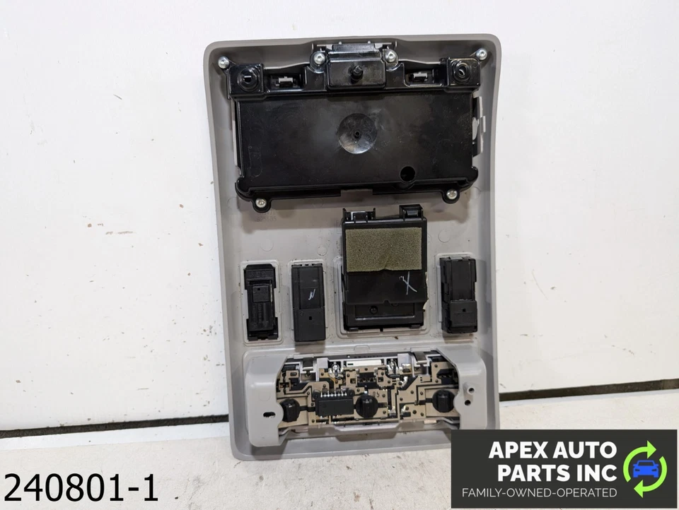 OEM 2005 BMW X5 4.4L OVERHEAD CONSOLE DOME LIGHT LAMP GRAY - Image 4 of 4