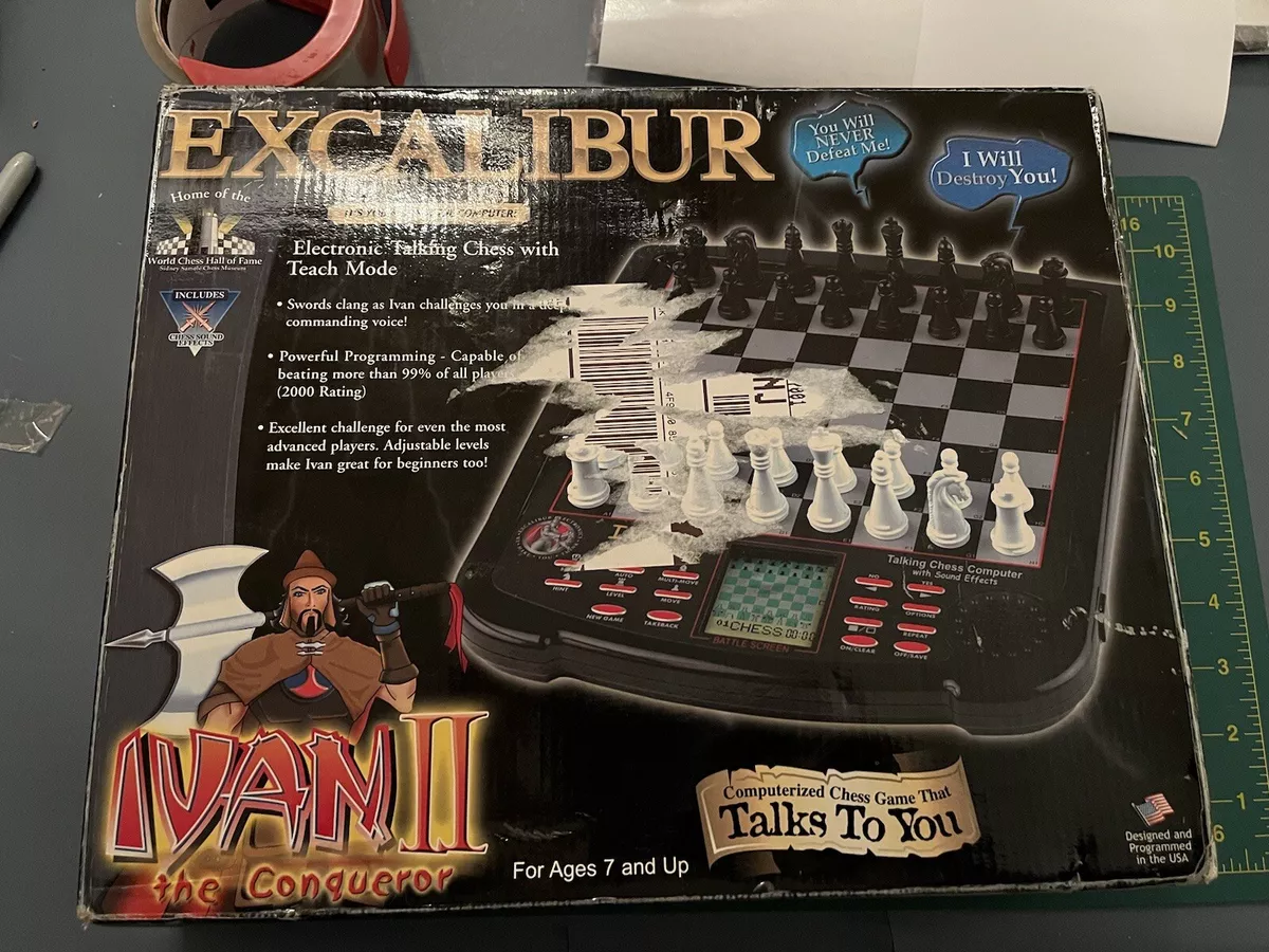 Excalibur Ivan II The Conqueror Electronic Talking Chess Game Teaching Mode  712