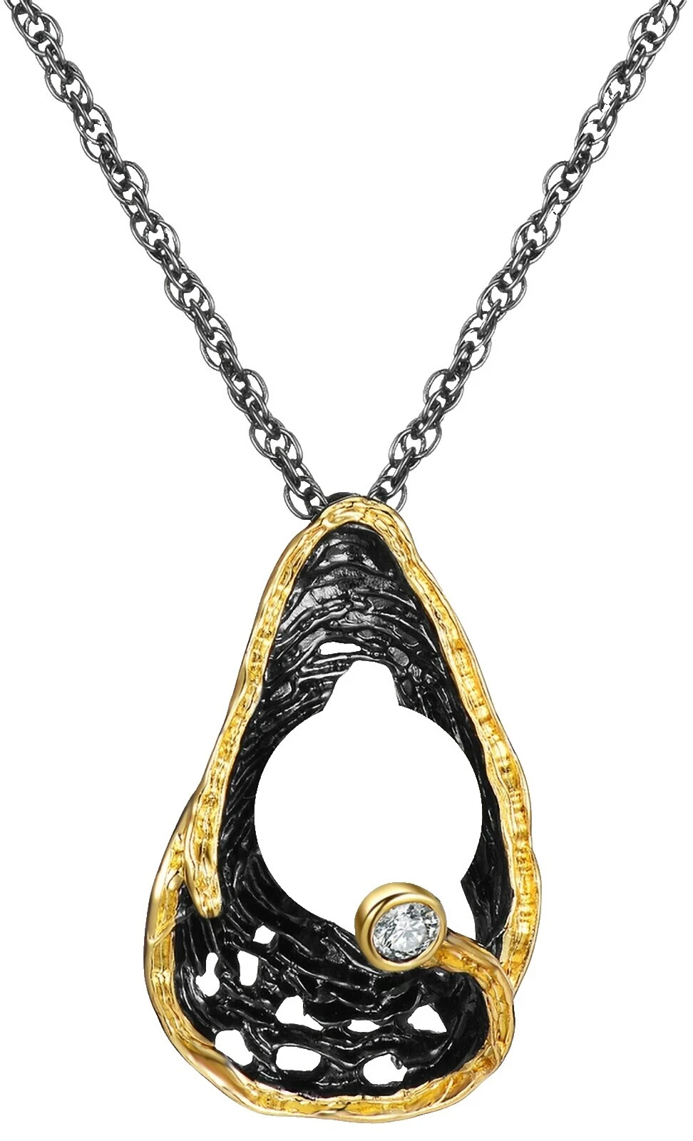 Pearl Yellow Gold Plated Black Fashion Necklaces & Pendants