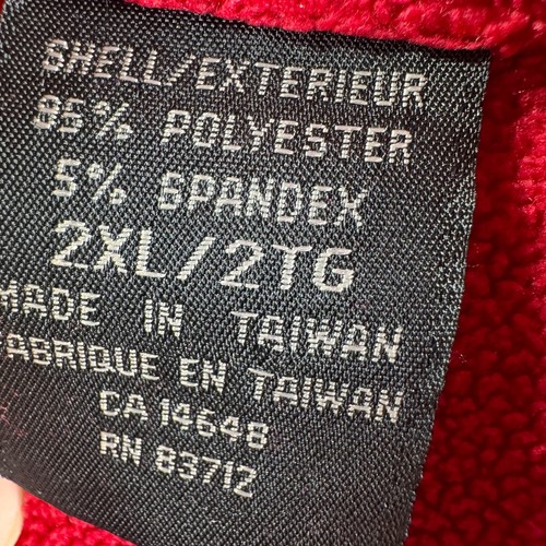Pullover de golf SDI para hombre 2XL vintage Portland Course rojo 1/4 cremallera parche Dadcore de colección - Imagen 7 de 12