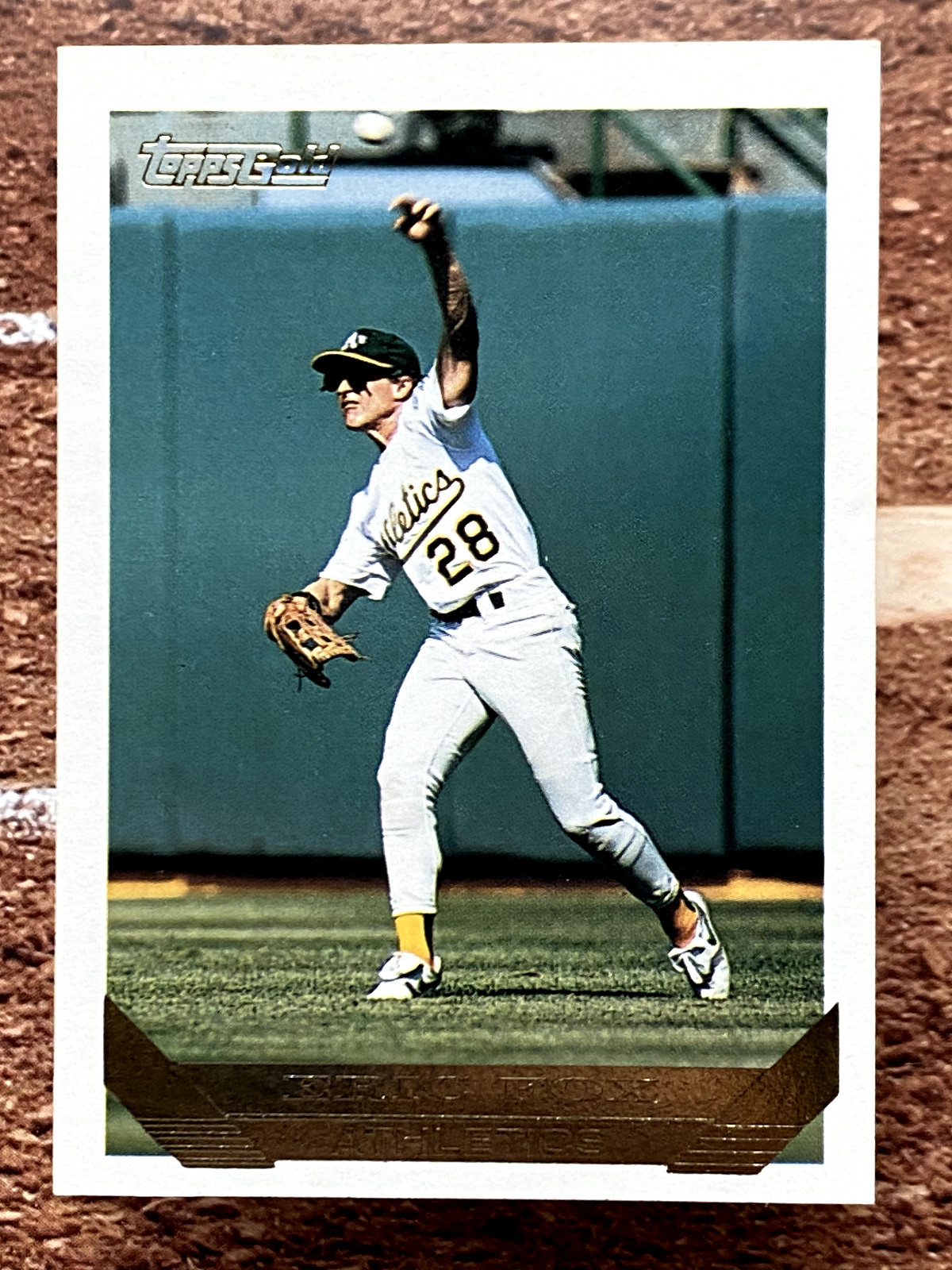 Eric Fox 1993 Topps Gold #46 Oakland Athletics