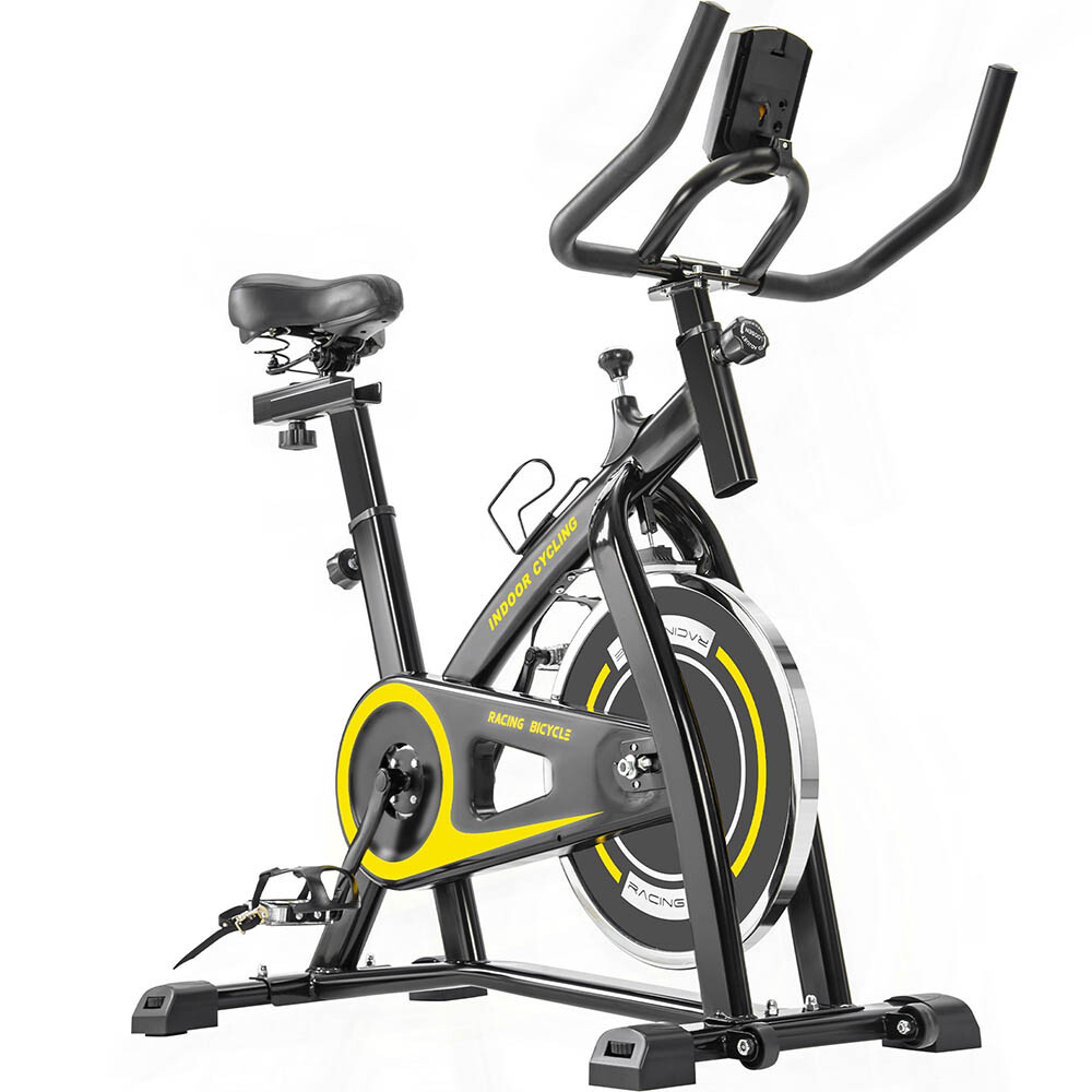 Pro Stationary Exercise Bike Trainer Fitness Cardio ...