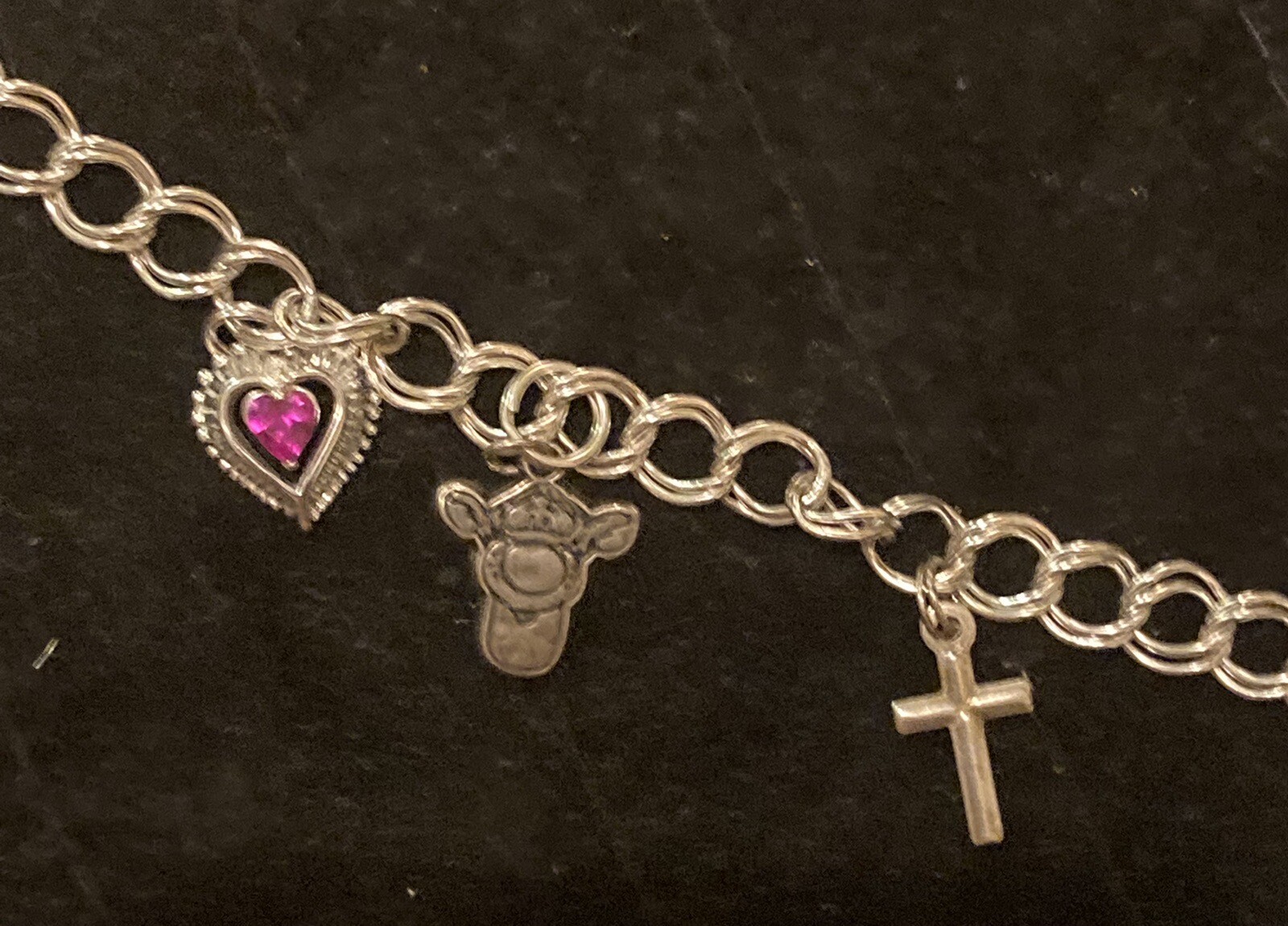 Sterling Silver Charm Bracelet eBay