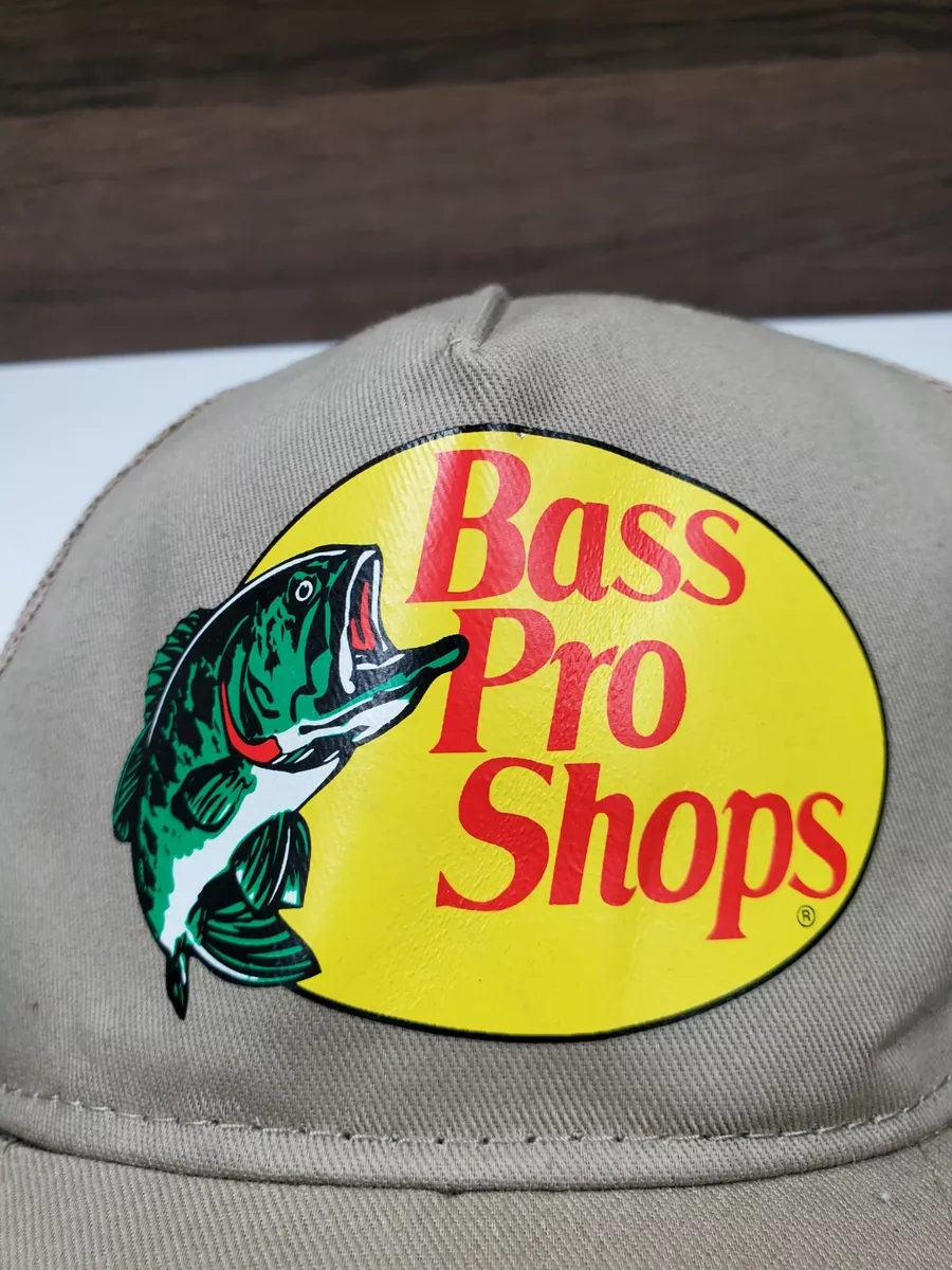 VINTAGE Bass Pro Shops Trucker Hat Fish Logo Gone Fishing Snap back Cap NWT  NOS