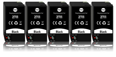 5er Pack BK kompatibel mit Epson  WorkForce WF7610 DWF WF7620