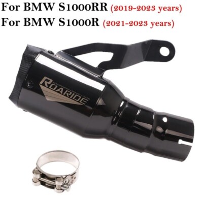 Motorcycle Exhaust Escape System Stainless Black Modify Link Pipe Muffler