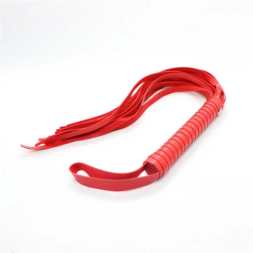 8pcs Red Kit BDSM Couples Restraints Set HandCuff Anklet Whip Collar Gag Fetish - Picture 10 of 11