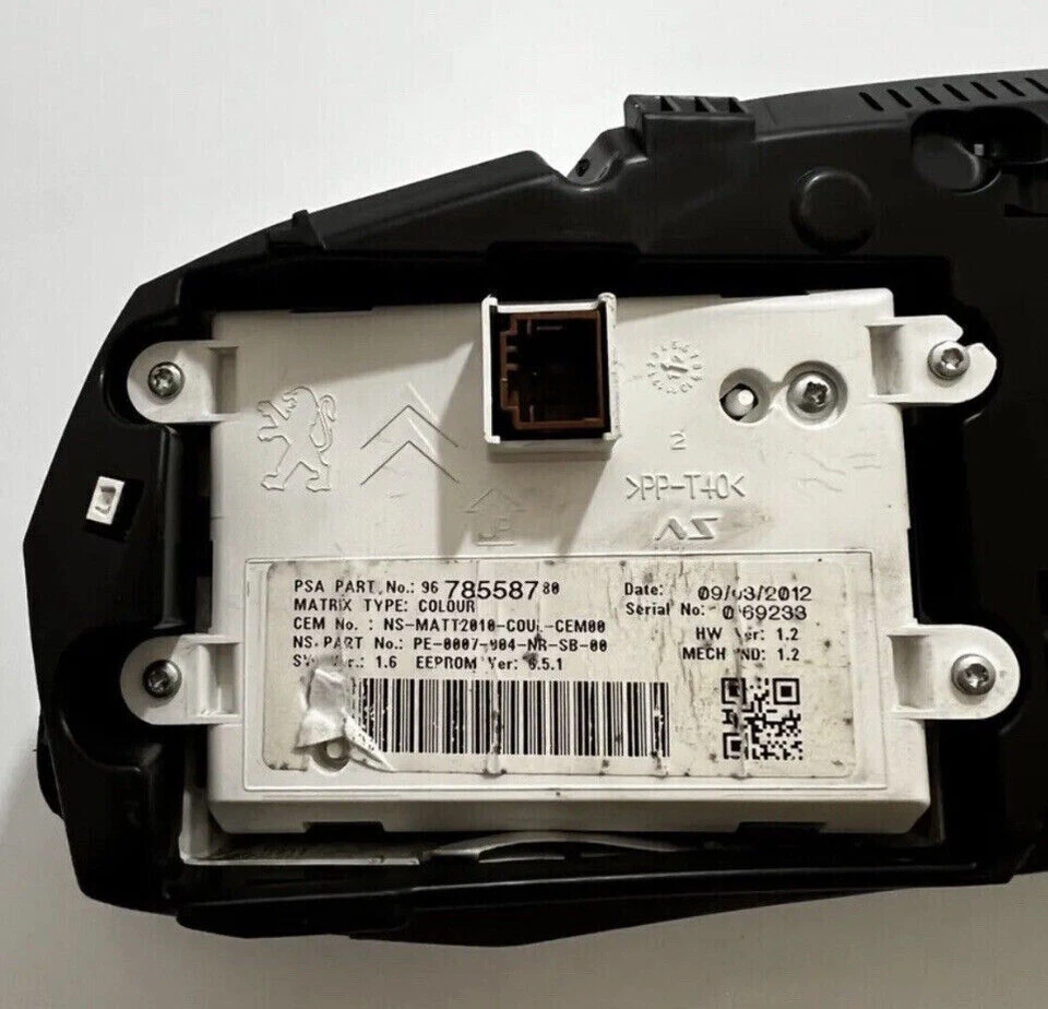 12-15 CITROEN DS5 2.0 HDI DIÉSEL MEDIDOR RELOJES RACIMO 9800759580 VIRGINIZADO Foto 2 de 4