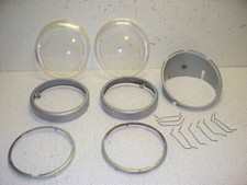 1948 - 1966 Volkswagen Smooth Headlight Lenses And Misc. Parts 50 52 58 60 62 