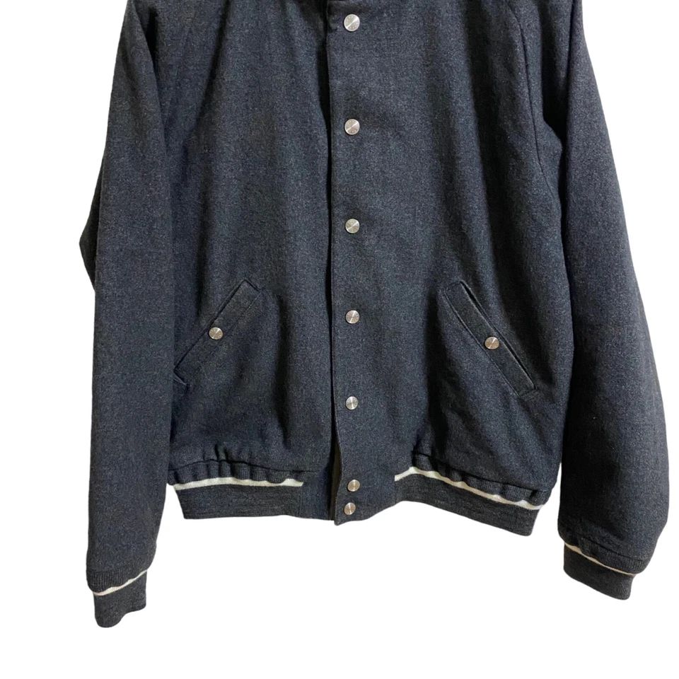 Chaqueta Universitaria OriginalFake KAWS 2009FW Talla:3 Lana XMark JAPÓN Gris Juguete Medicom Foto 4 de 4