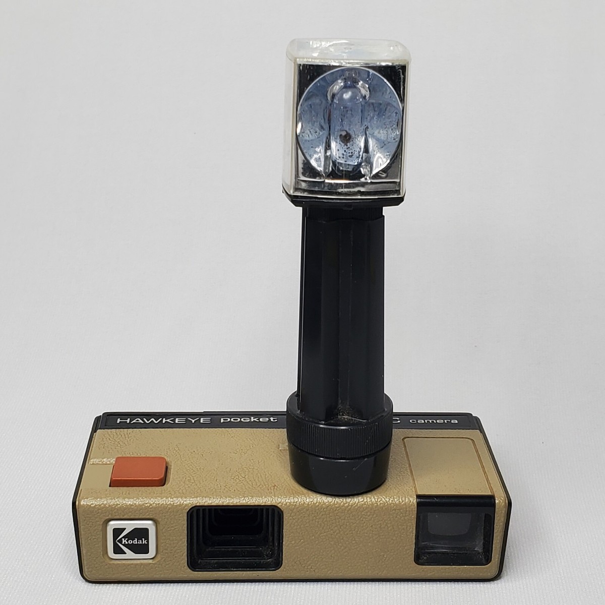 VTG Kodak Hawkeye Pocket Instamatic Film Camera w Flash & Pleather