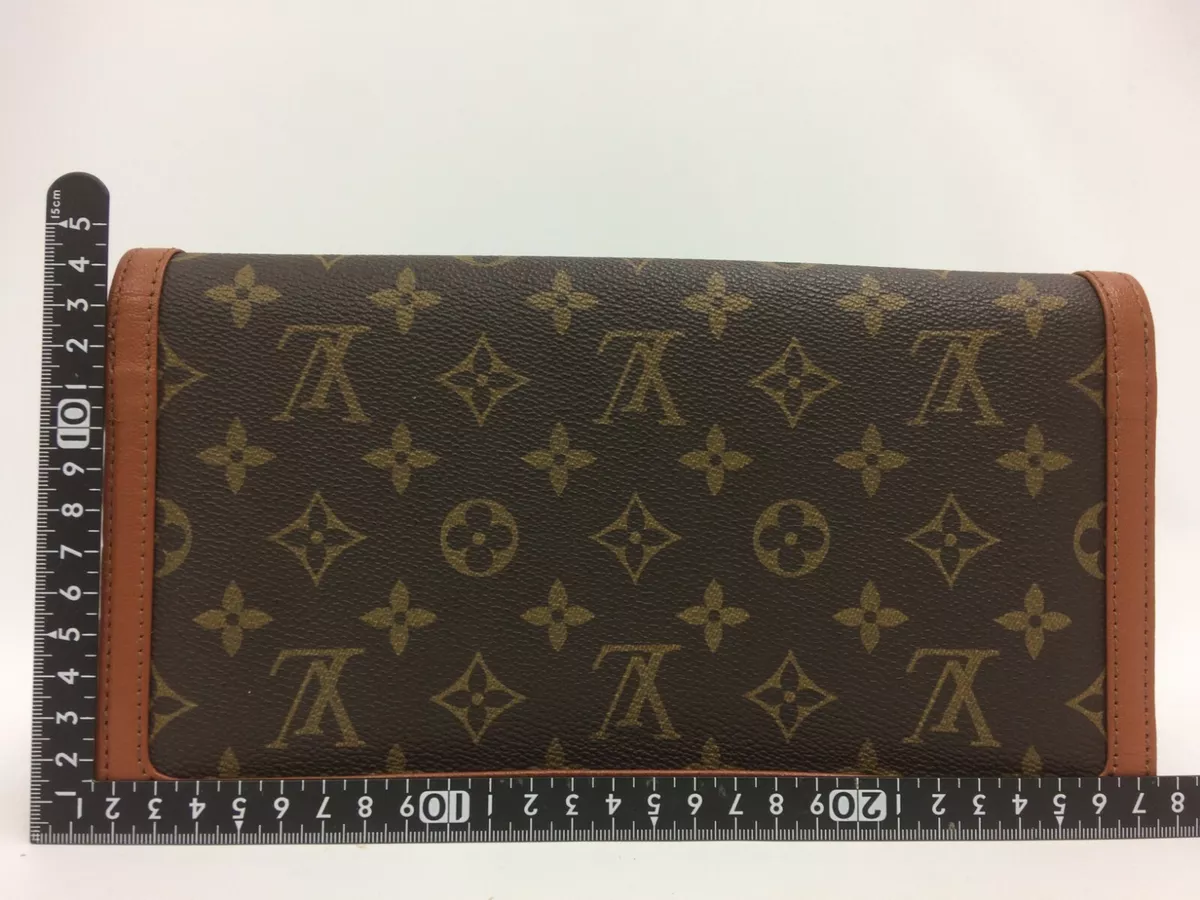 Auth Louis Vuitton Monogram Pochette Dame Clutch Bag Vintage