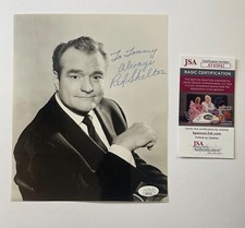 RED SKELTON SIGNED AUTOGRAPHED 8X10 PHOTO THREE DU BARRY WAS A LADY JSA COA A