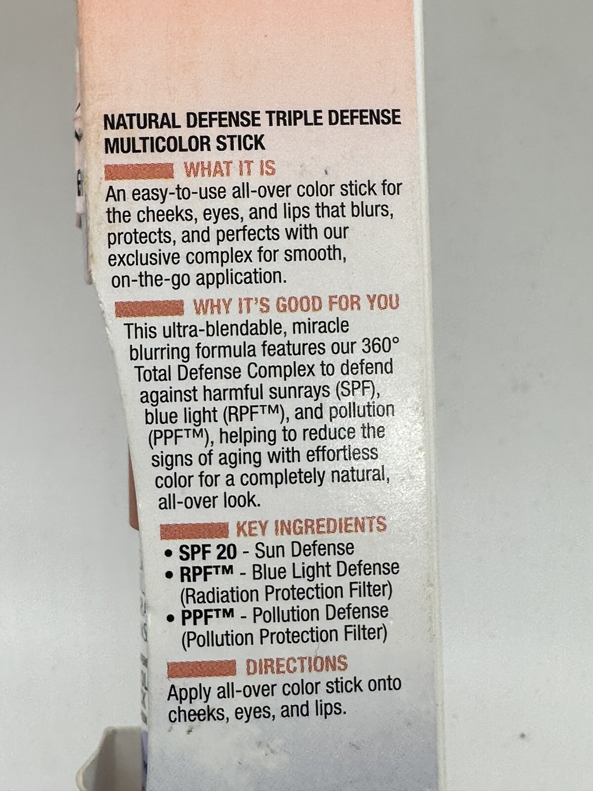 Physicians Formula Natural Defense Multicolor Stick 1711365 SOFT