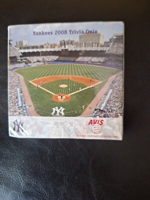   NY New York Yankees 2008 Trivia Quiz Babe Ruth SGA Stadium Give Away SEALED