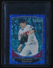 ALEX MEYER 2013 BOWMAN CHROME CREAM OF THE CROP MINI BLUE WAVE REFRACTOR 22/250