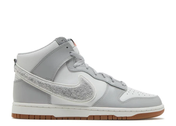 Nike Dunk High Chenille Swoosh Light Smoke Grey