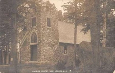 New London New Hampshire Wayside Chapel Real Photo Antique Postcard K45597