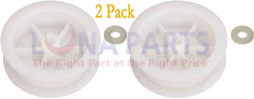 2 Pack Idler Pulley for GE Dryer PS265721 EA265721 WE12X81 WE12X83
