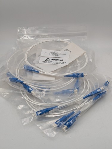 New Lot Of 8, SC/SC 1 Meter Simplex Single-Mode Fiber Optic Patch Cable - Picture 3 of 4